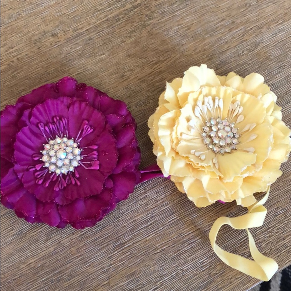 Tieks flowers fuchsia and goldenrod